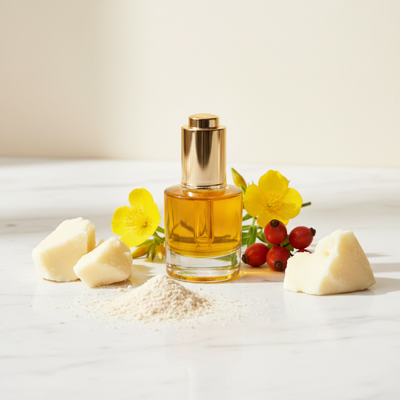 Facial oil with natural ingredients